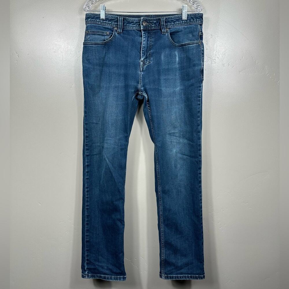 Prana Manchester Slim Fit Straight Jeans  Stretch Denim Blue Size 32x30